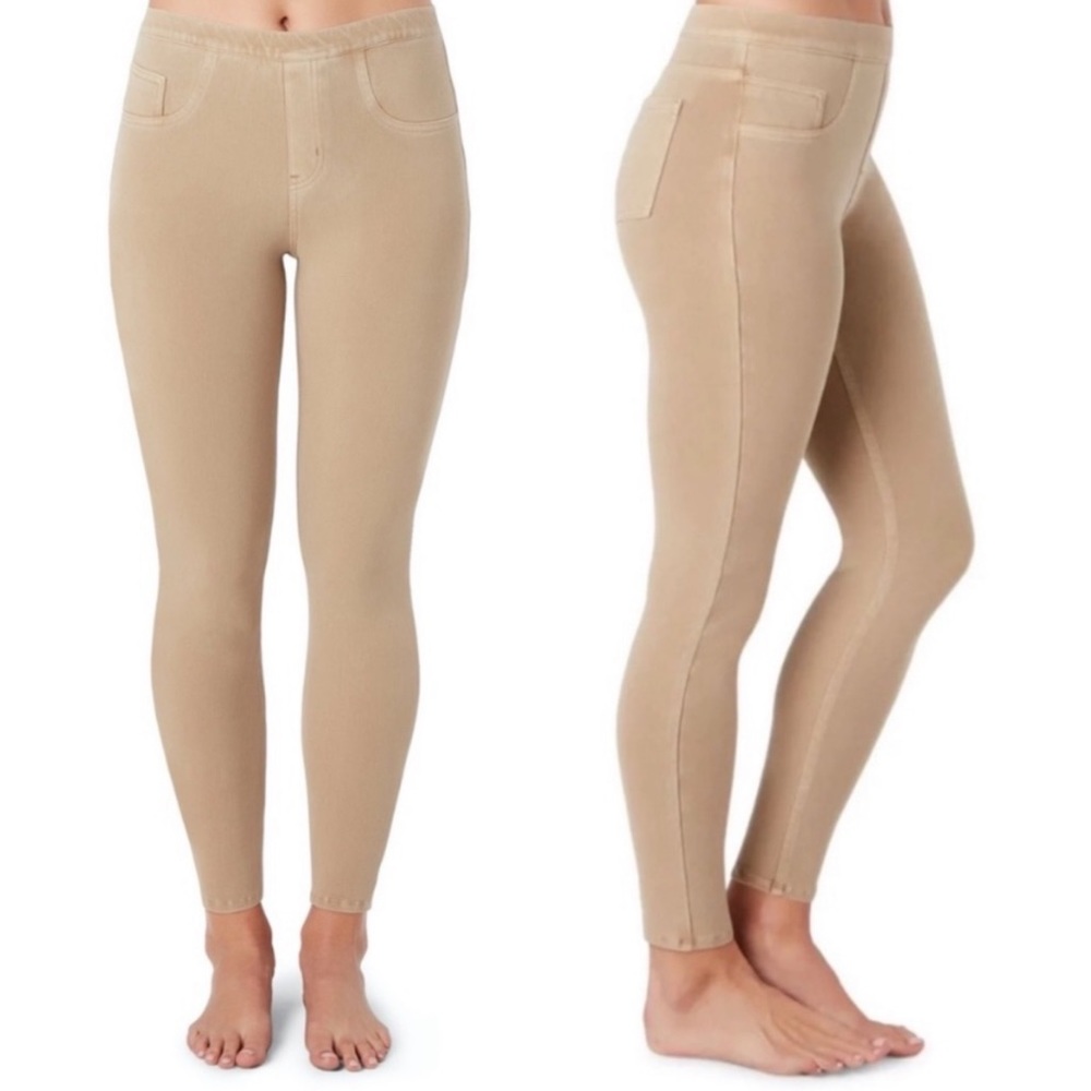 SPANX tan skinny Jean-ish Ankle leggings S